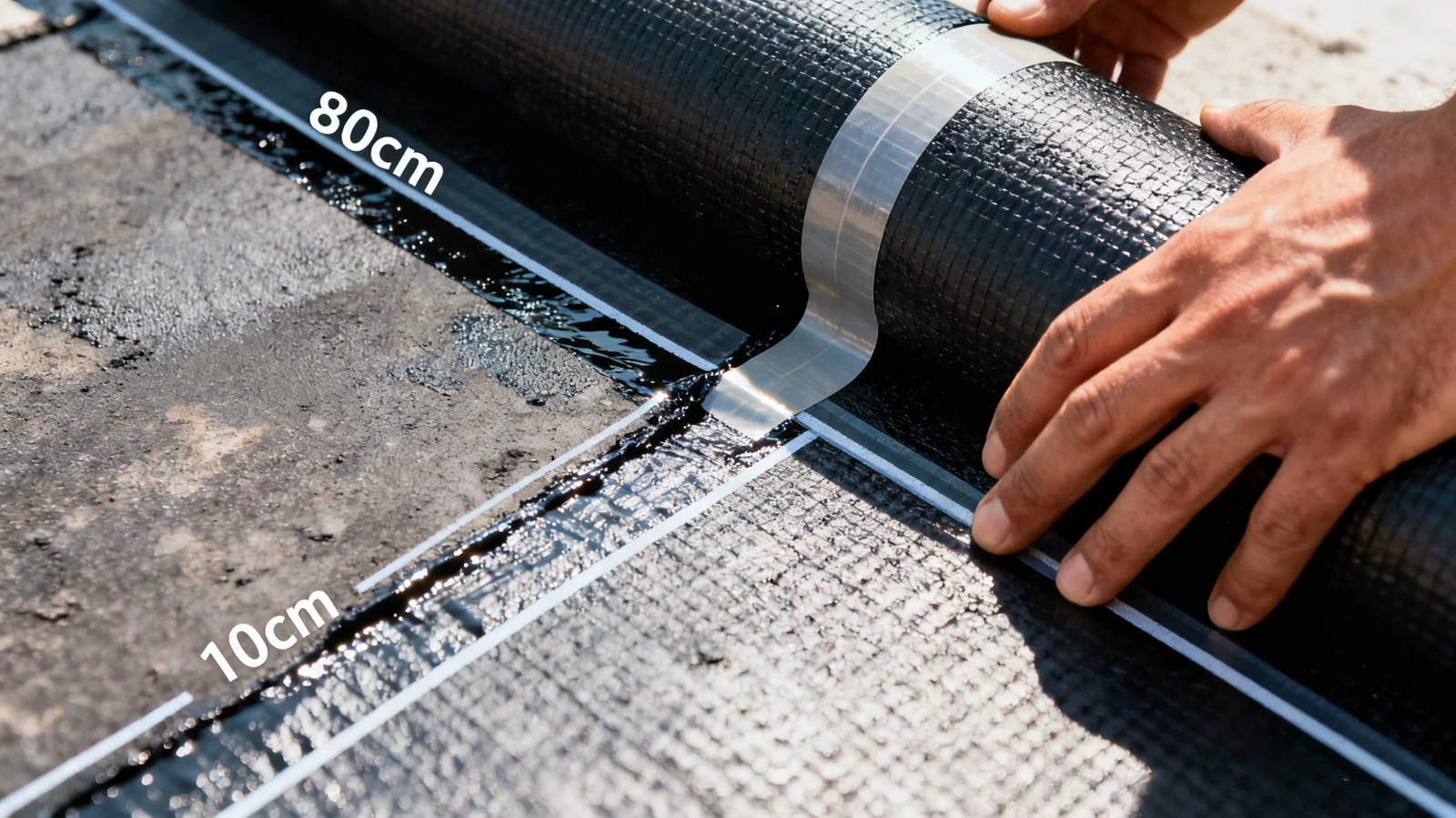 Asphalt Coated Underlayment — application detail